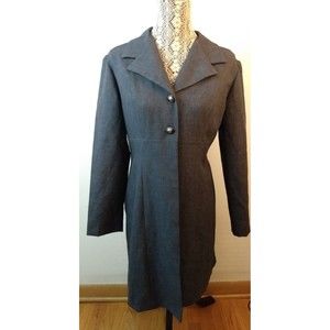 Scarlett Vintage Women Gray Duster Blazer Size 11/12